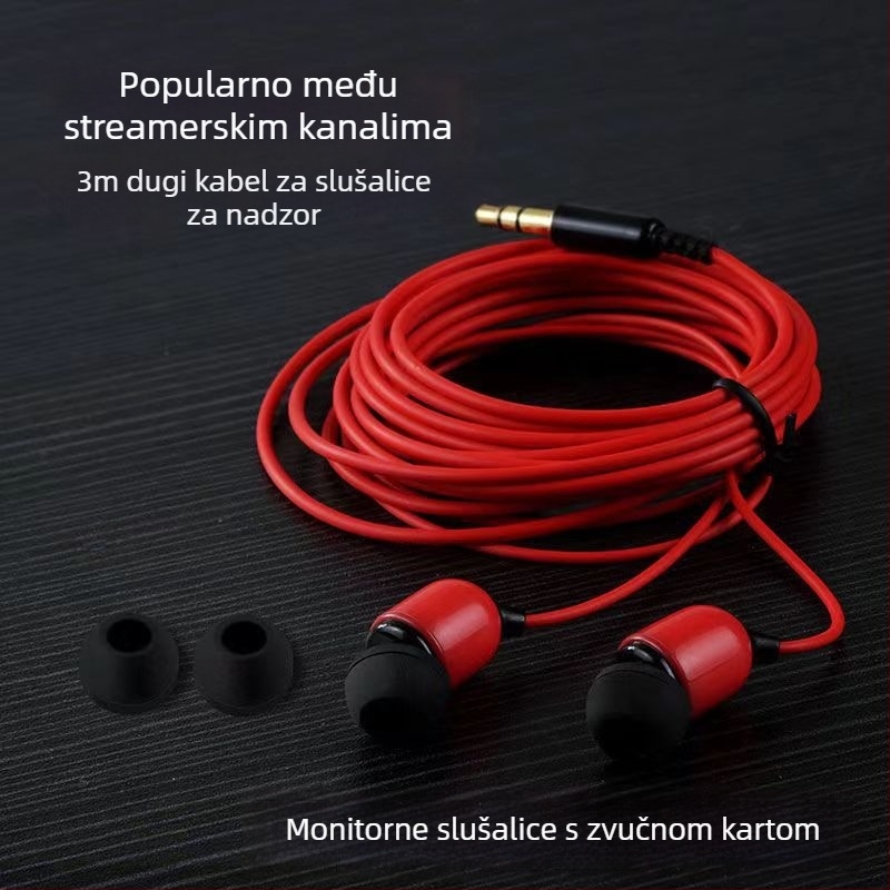 In-ear žične slušalice s mikrofonom, model U24, 20–20000 Hz, 32 Ω, kabel duljine 1,2 m