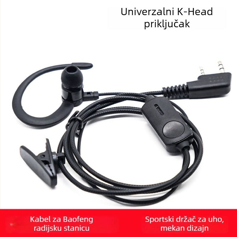 Baofeng univerzalno in-ear žično slušalica za walkie-talkie