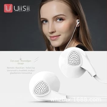 Yunshi Uiisii U1 žične slušalice, 3,5 mm, Android kompatibilno, osjetljivost 104±3 dB