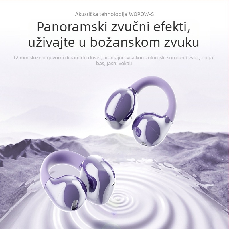 Wopin OWS18 bežične Bluetooth in-ear slušalice, USB priključak, težina 36 g, jednostavan dizajn