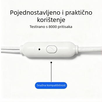 TA28 Žičane in-ear slušalice, 3,5 mm direktni utikač, minimalistički dizajn