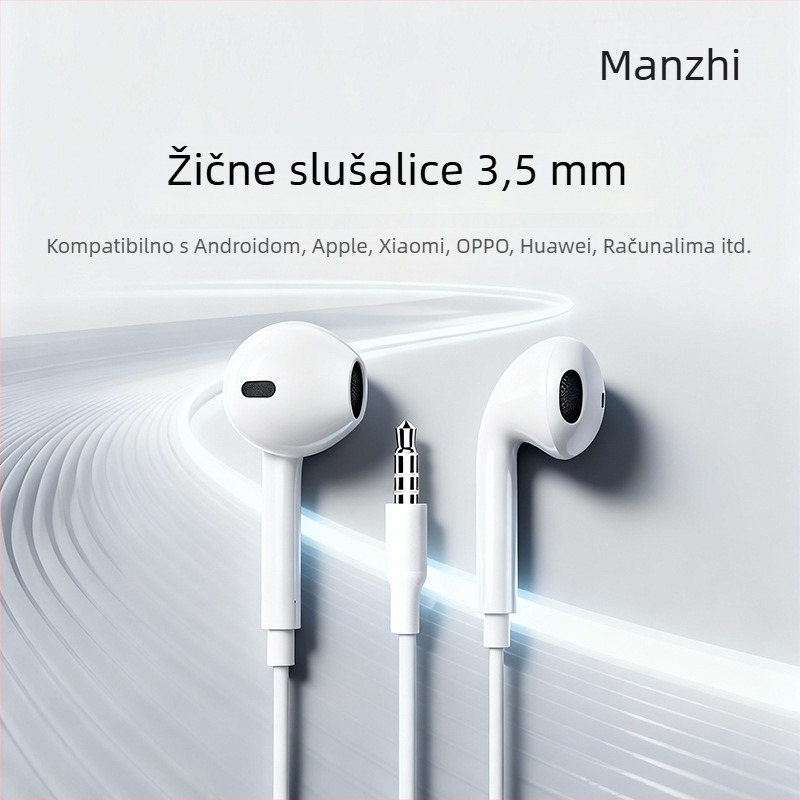 TA28 Žičane in-ear slušalice, 3,5 mm direktni utikač, minimalistički dizajn