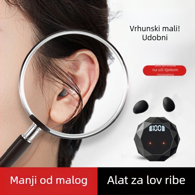 Ziwo bežične slušalice – Bluetooth 5.4, domet 10 m, trajanje baterije 4–8 h, stereo zvuk s obje dvije ušice, semi-in-ear