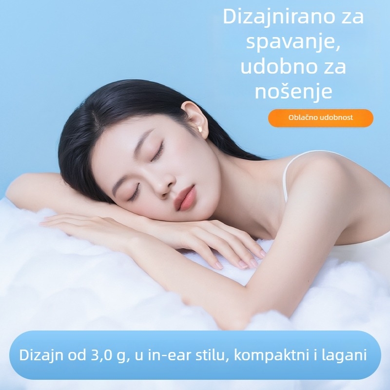 Ziwo bežične slušalice – Bluetooth 5.4, domet 10 m, trajanje baterije 4–8 h, stereo zvuk s obje dvije ušice, semi-in-ear