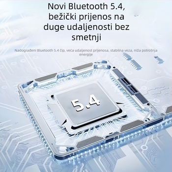 Bežične Bluetooth sportske slušalice s otvorenim dizajnom, stereo, Bluetooth 5.4, domet 15 m, trajanje baterije više od 8 sati