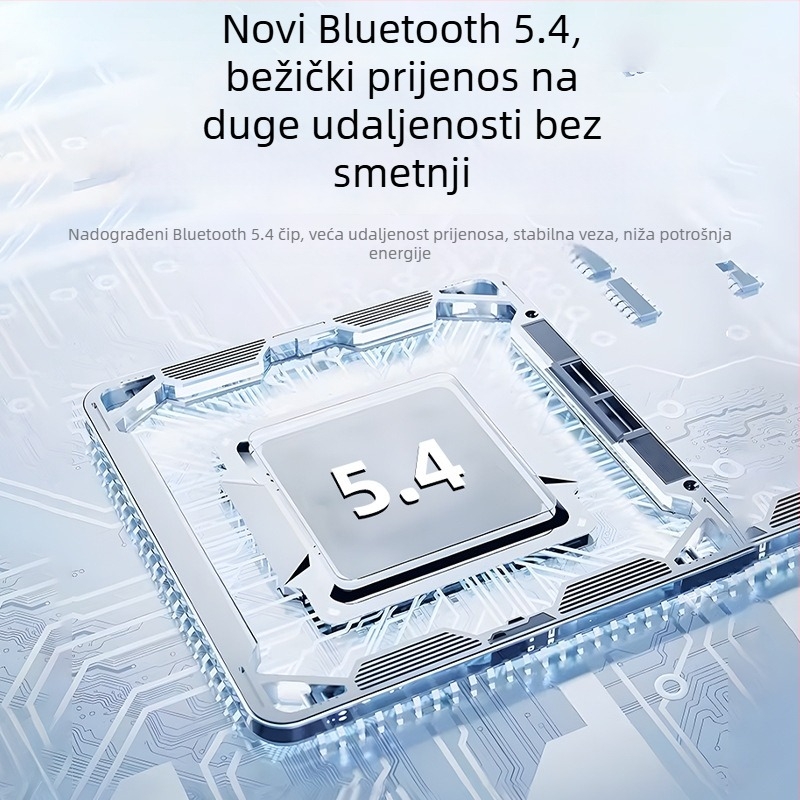 Bežične Bluetooth sportske slušalice s otvorenim dizajnom, stereo, Bluetooth 5.4, domet 15 m, trajanje baterije više od 8 sati