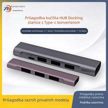 2HUB proširivo docking kućište, aluminijska legura, OEM dostupan