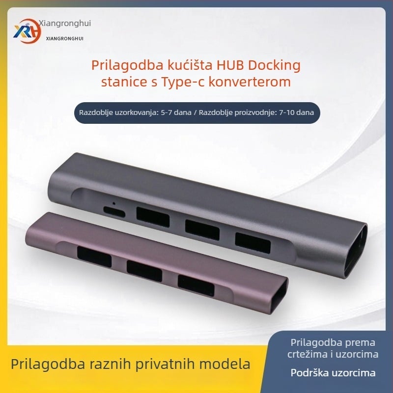 2HUB proširivo docking kućište, aluminijska legura, OEM dostupan