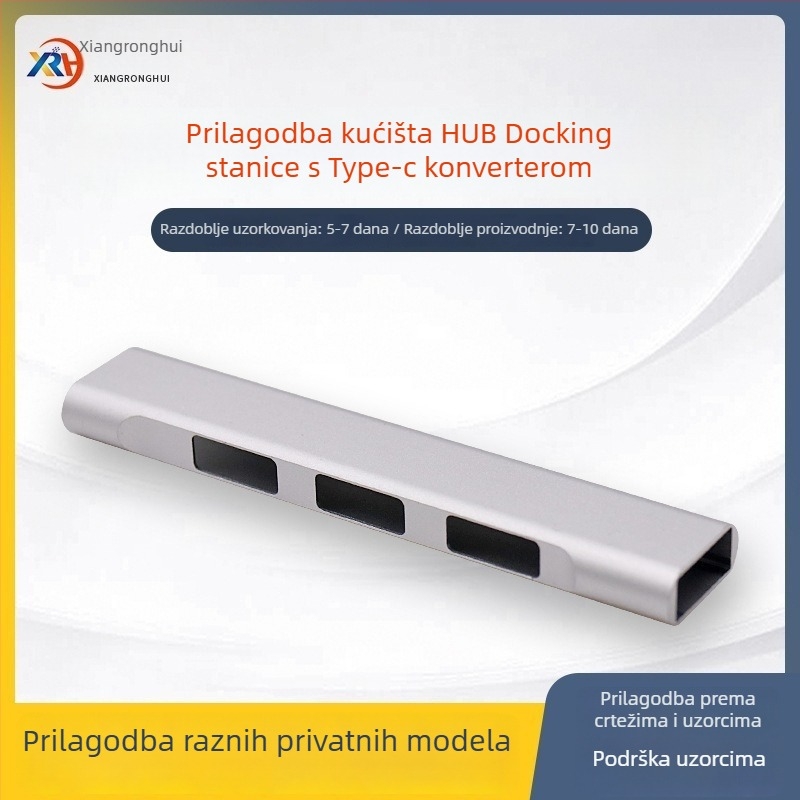 2HUB proširivo docking kućište, aluminijska legura, OEM dostupan