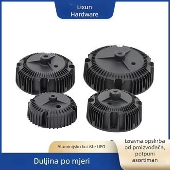 LED rudarska lampa s aluminijskim kućištem u obliku UFO-a, kružna industrijska svjetiljka