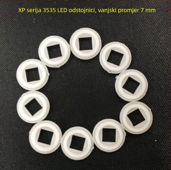 LED aluminijski kućište lampe s izolacijskom podloškom za CREE XP-E/G 3535 XPL V3/V5, 7 mm pozicionirajući prsten