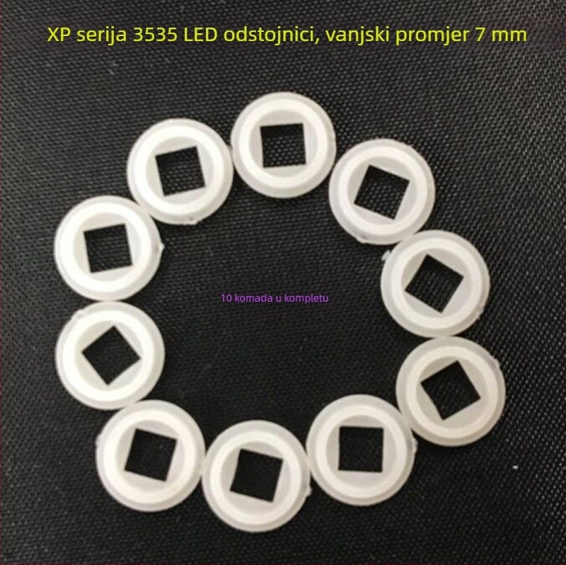 LED aluminijski kućište lampe s izolacijskom podloškom za CREE XP-E/G 3535 XPL V3/V5, 7 mm pozicionirajući prsten