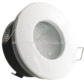 LED Cup držač za strop, IP65 vodootporan, kompatibilan s MR16 i GU10 lampama, uključuje GU10 kutiju za spoj, kućište od cinkovog legura, otvor promjera 70 mm