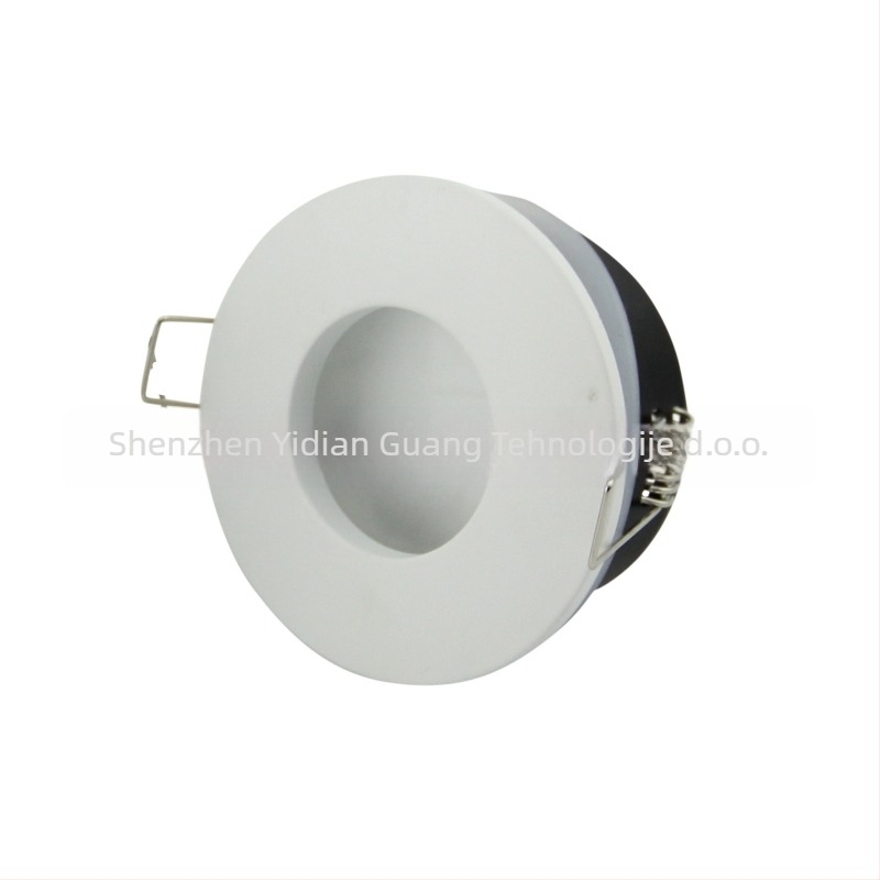 LED Cup držač za strop, IP65 vodootporan, kompatibilan s MR16 i GU10 lampama, uključuje GU10 kutiju za spoj, kućište od cinkovog legura, otvor promjera 70 mm