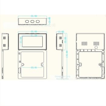 NB-IoT digitalni zaslon, ugrađeno kućište za prikupljanje podataka o temperaturi i vlazi u prostoriji