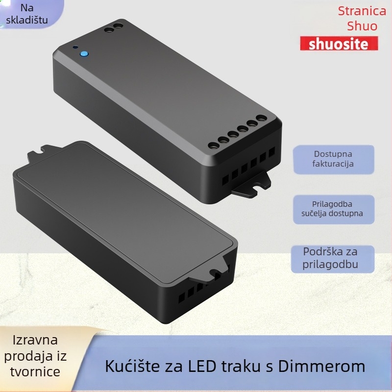 Kućište LED trake za dimmer, ABS kućište za bežično upravljanje, dvostruka kontrola, glasovno upravljanje WiFi prekidačem
