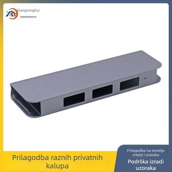 Aluminijsko HUB docking kućište – Type-C/USB tro-portni hub, OEM na raspolaganju