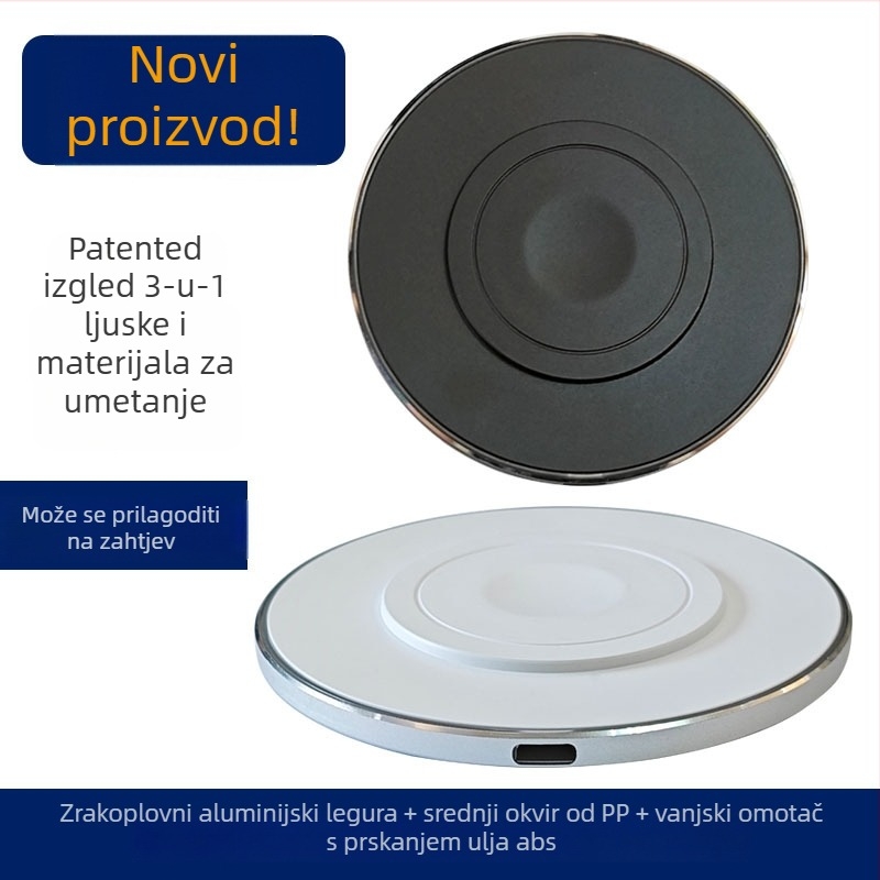 TL futrola za bežično punjenje od aluminijske legure, OEM dostupno