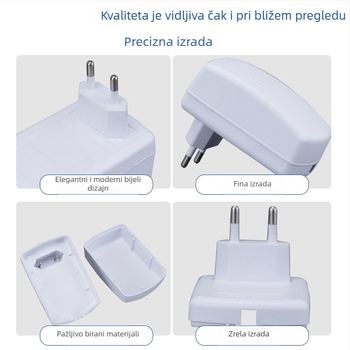 Kućište za punjač, model 035, dizajn kornjačinog oklopa, PC+ABS materijal, s US/EU utikačem