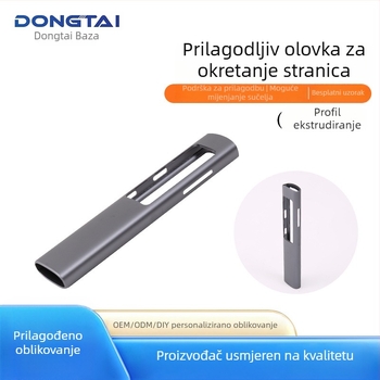 Kućište pera za okretanje stranica – aluminijska legura, profilno ekstrudiranje, OEM moguć, model: Page Turning Pen Shell, za nastavu i poslovne PPT prezentacije