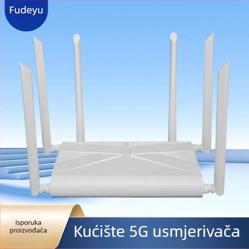 Kućište bežičnog routera sa šest antena, učinkovito hlađenje, pametni dom, 6G gateway