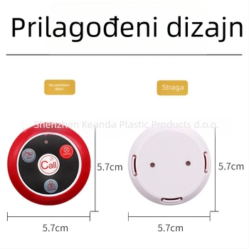 Elektroničko kućište za pager na recepciji | prirodni kaučuk | nije za uvoz