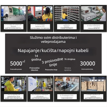 Stolno kućište za napajanje | Chuangkesheng 7217 s velikim otvorom, ABS+PC, kućište adaptera