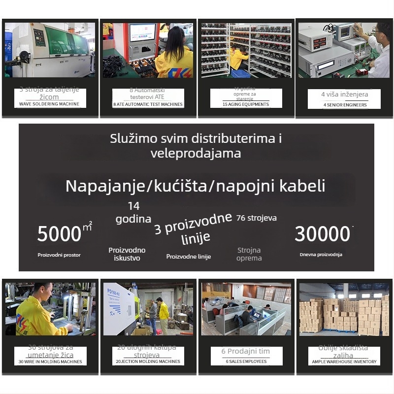Stolno kućište za napajanje | Chuangkesheng 7217 s velikim otvorom, ABS+PC, kućište adaptera