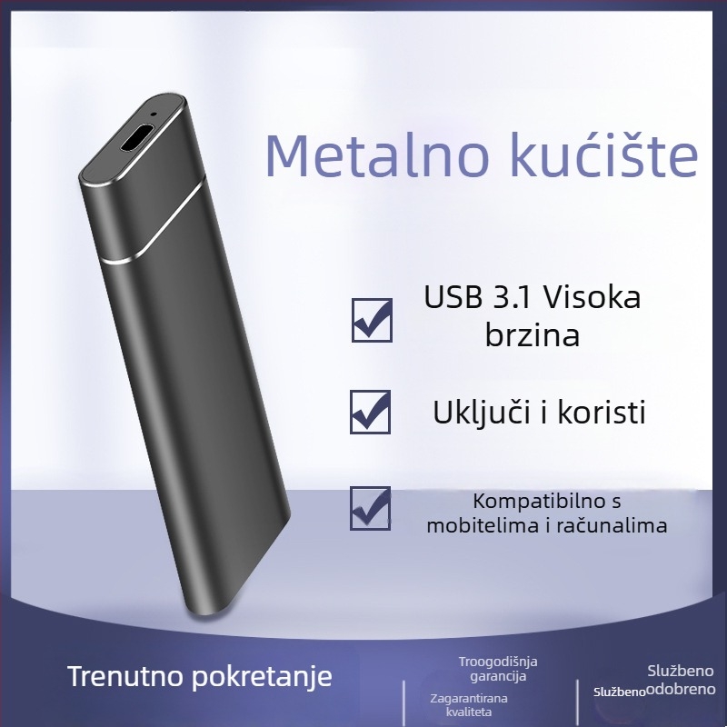 M.2 vanjski kućište NVMe/SATA s dvostrukim protokolom, USB-C 10 Gbps, aluminij, 2 TB, model Yph03