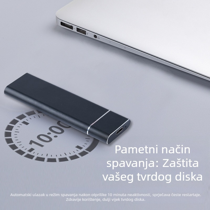 M.2 vanjski kućište NVMe/SATA s dvostrukim protokolom, USB-C 10 Gbps, aluminij, 2 TB, model Yph03