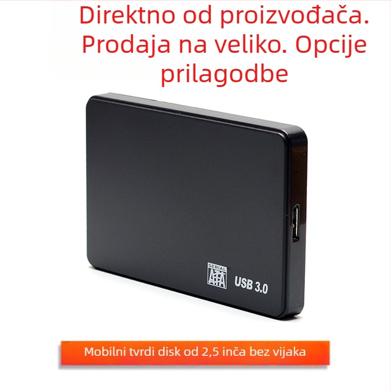 H20U USB 3.0 2,5-inčni vanjski kućište za SATA SSD/HDD, ABS kućište, OEM obrada, podrška za jedinstveno pakiranje