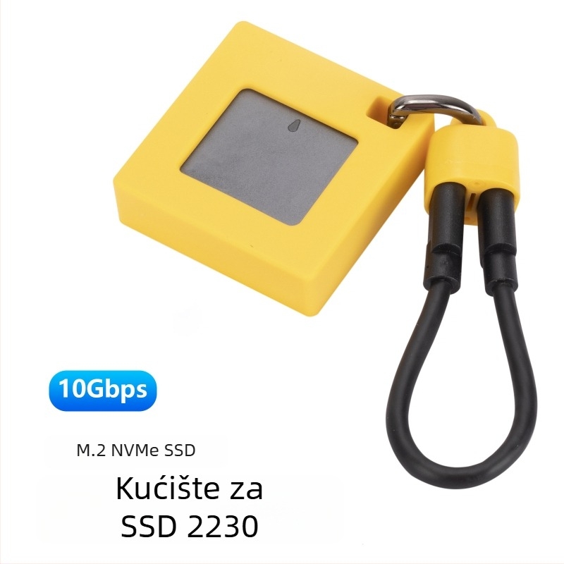 Vanjska kućica za M.2 NVMe SSD, aluminijska legura, Type-C sučelje, brzina 10 Gbps, podržava do 2 TB