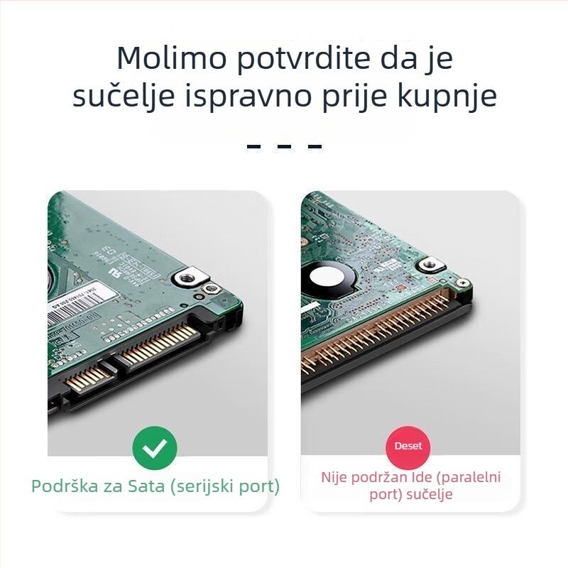 K01-A USB 3.0 SATA vanjska kutija za HDD, ABS+PC, podržava 129GB–4TB, brzina do 5 Gbps uz UASP