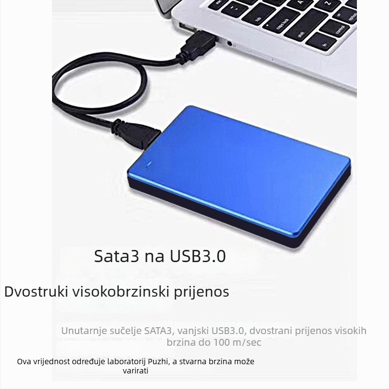 Vanjska kutija za SATA tvrdi disk USB 3.0, model GSF-010, aluminijska legura, podržava do 2 TB