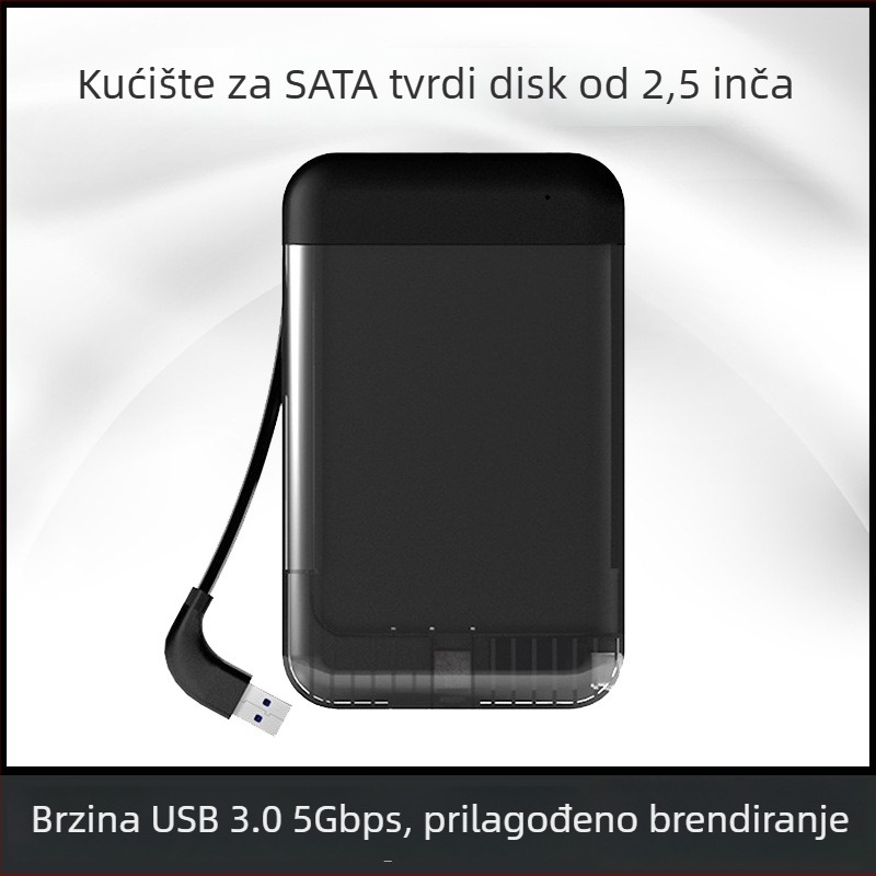 HD252-SU3 USB 3.0 vanjska SATA kutija, ABS ekološki plastični kućište, kapacitet 10TB, brzina do 5Gbps