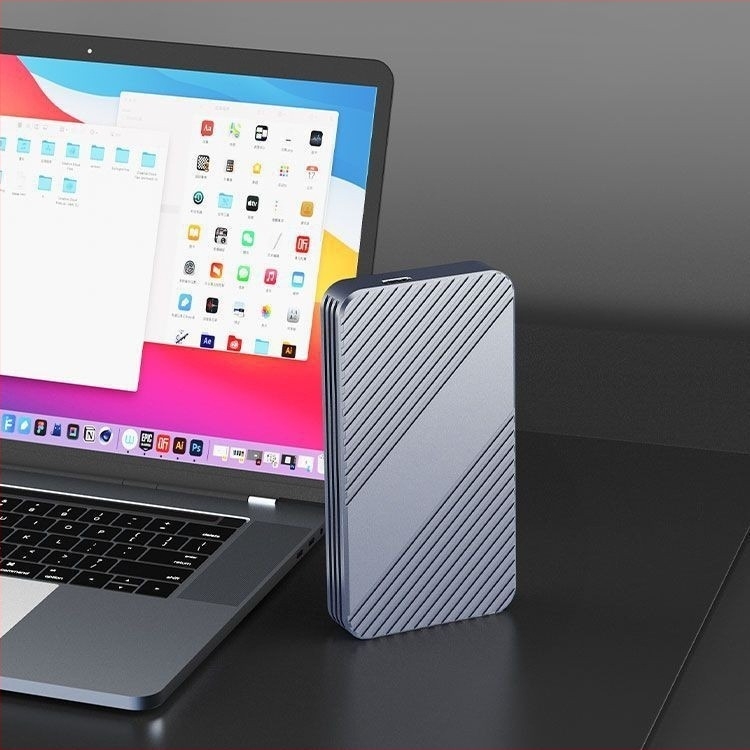 Vanjski SSD kućište, kompatibilno s Thunderbolt 3/4 i USB4, 40 Gbps, aluminijska legura, do 8 TB