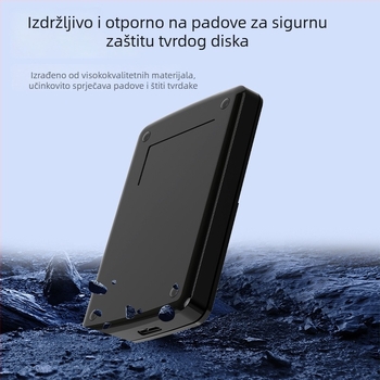 Vanjska kutija za 2,5 inča s dvostrukim ležištem USB 3.0 za SATA pogone (podržava do 6TB; USB 3.0 do 5Gbps; kućište od ABS plastike)