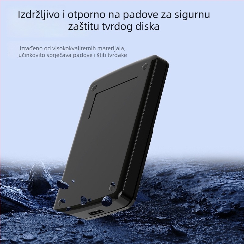 Vanjska kutija za 2,5 inča s dvostrukim ležištem USB 3.0 za SATA pogone (podržava do 6TB; USB 3.0 do 5Gbps; kućište od ABS plastike)