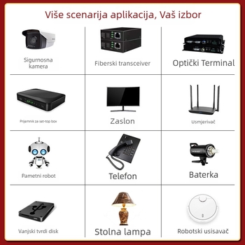 Napajanje 5V2A za mrežne uređaje – zidna montaža, FCC certificirano, preklopno napajanje, 10W