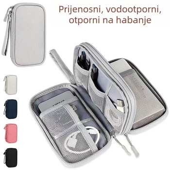 Višestruki organizator elektronike: zaštitna torbica za tvrdi disk, power banku, USB flash disk, slušalice i kabeli