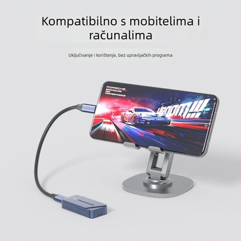 Vanjska kutija za M.2 M-Key NVMe NGFF SSD — aluminijska legura, 4 TB, brzina 10 Gb/s, model Dem045