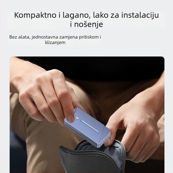 Vanjska kutija za M.2 M-Key NVMe NGFF SSD — aluminijska legura, 4 TB, brzina 10 Gb/s, model Dem045