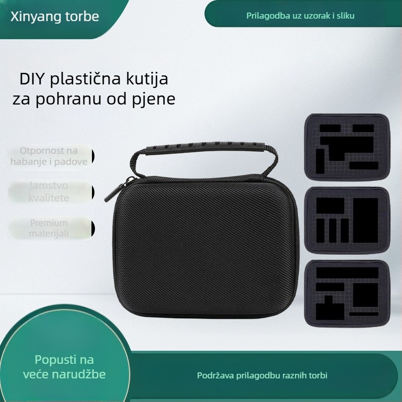 DIY futrola za digitalno pohranjivanje s prilagodljivom unutarnjom organizacijom – za vanjski tvrdi disk, napajanje, miš i kameru; model 8686, šifra 4589, materijal: kompozitni materijali