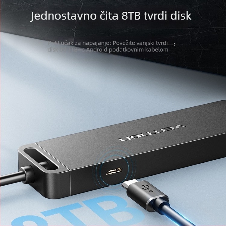 Weixun USB splitter 3.0 1 na 4 USB hub s vanjskim napajanjem, visoka brzina