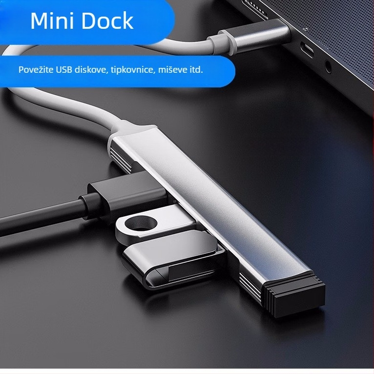 Type-C USB 3.0 hub s 4 portama za telefon i laptop