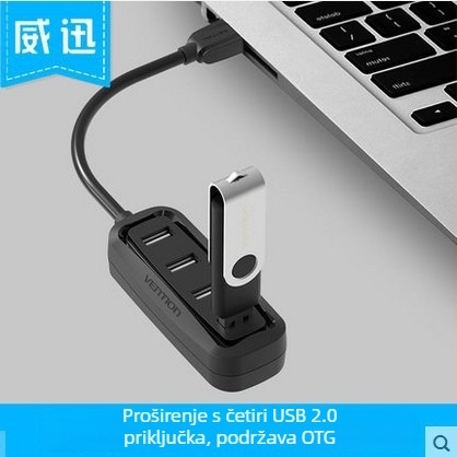 4-portni USB 2.0 OTG hub za prijenosna računala