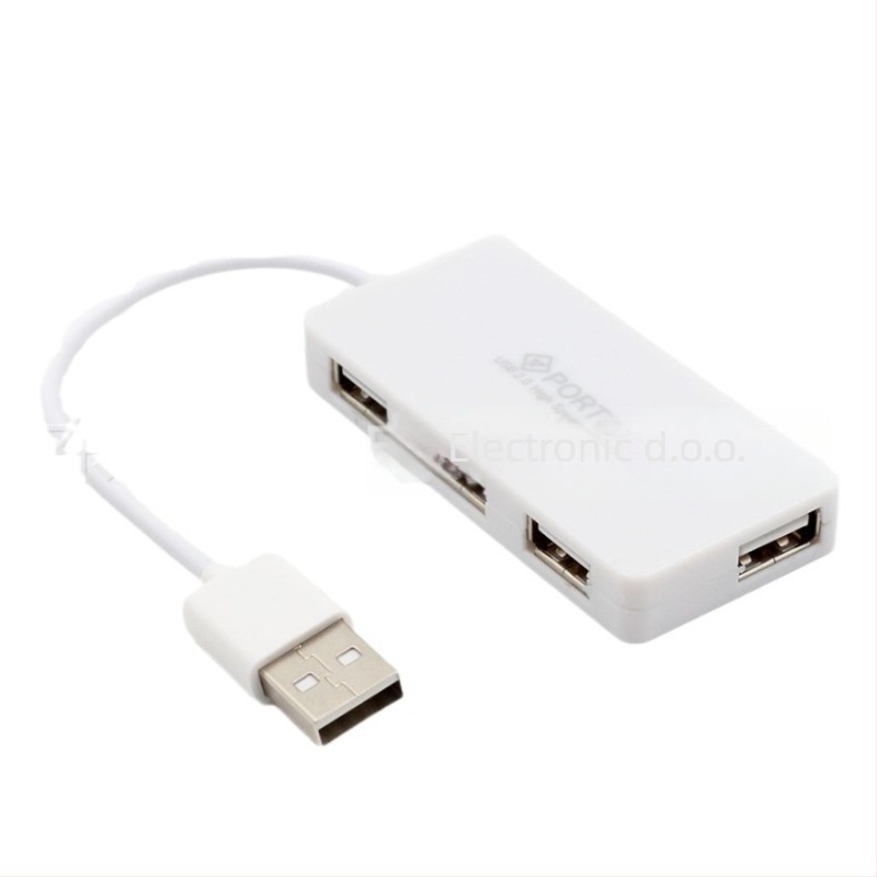Ultra-tanki USB 2.0 hub s 4 porta za prijenosno računalo, splitter, bez kućišta