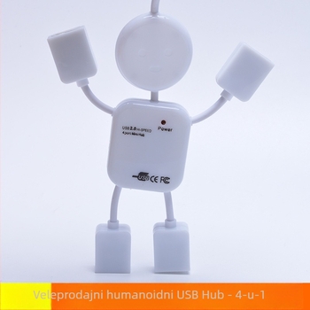 Ljudolik USB hub – slatki mini, višenamjenski prijenosni hub s više sučelja