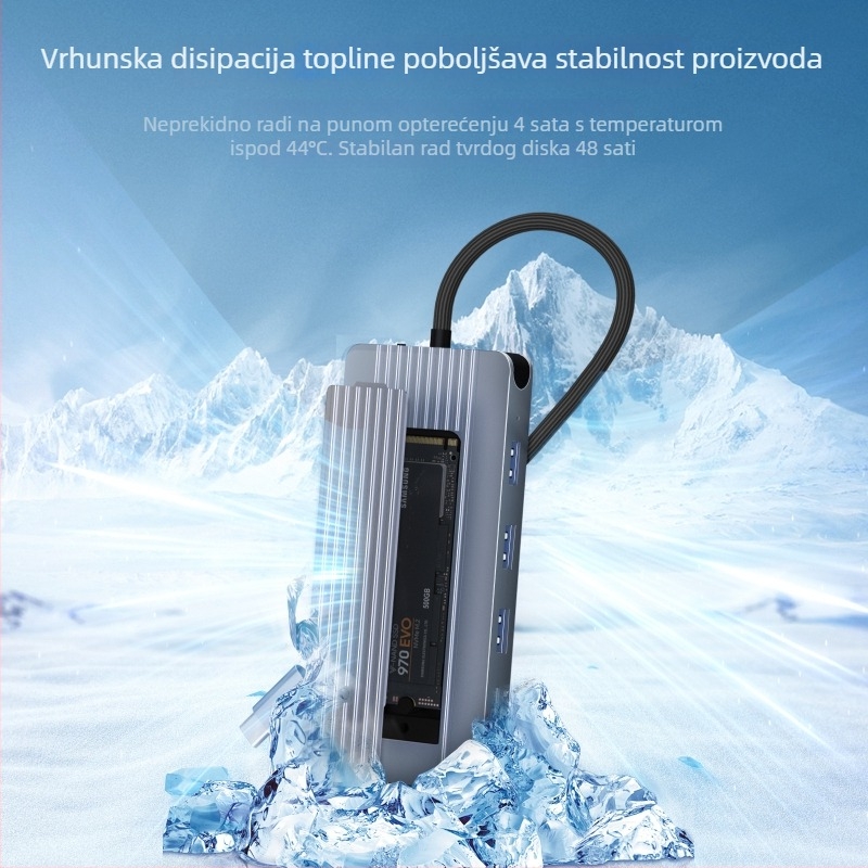 Lian youchuang C12202A 12-u-1 vanjska kutija za tvrdi disk s USB 3.2 Gen2 docking stanicom, 10 Gbps