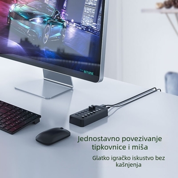 Orico USB 3.0 hub s 7 portova, neovisnim prekidačem i vanjskim napajanjem